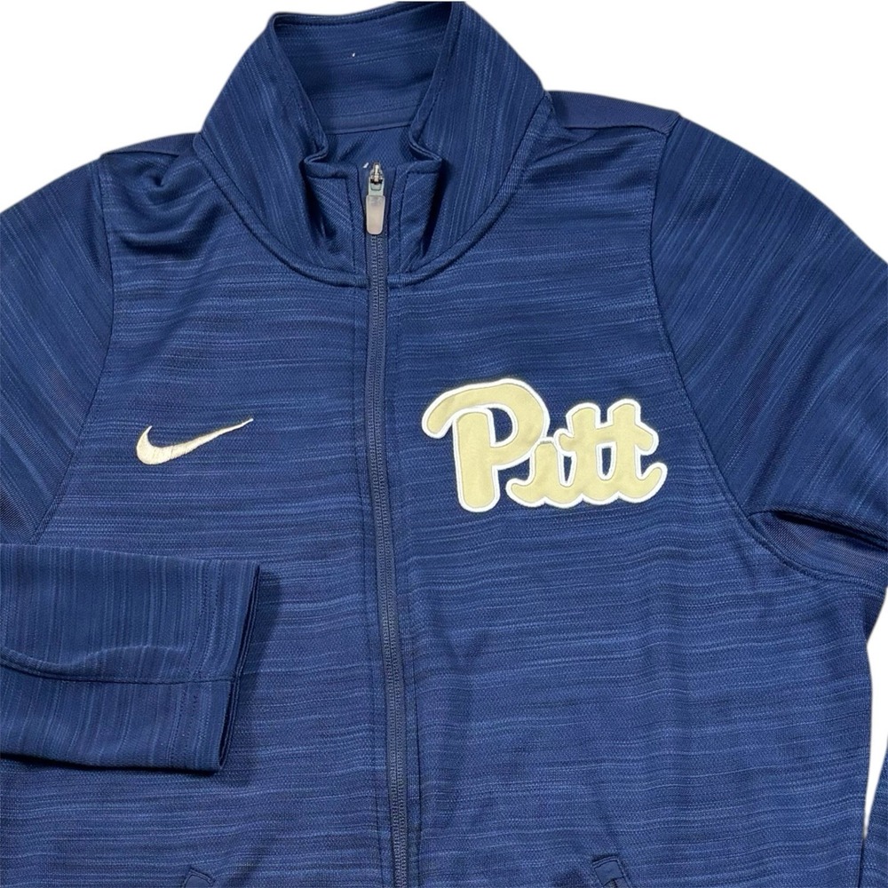 Nike Pittsburgh‎ Panthers Track Jacket  Mens Medium Blue Full Zip Athletic Run